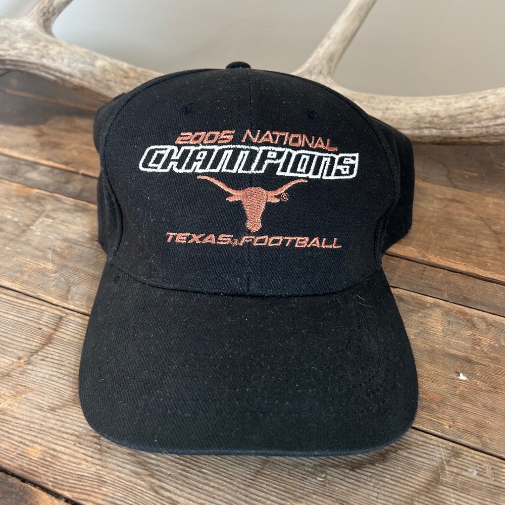 Vintage Texas Longhorns 2005 National Champions Football Hat Baseball Cap Y2K